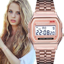 Load image into Gallery viewer, Fashion Women Female Men  Quartz Watch Waterproof LED Digital Business Watches Gold Sport Wristwatch Thanksgiving Christmas Gift