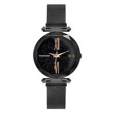 Load image into Gallery viewer, Women Watches Rose Gold Stardust Starry Sky Luxury Magnet Mesh Band Rhinestones Quartz Wristwatch Ladies Female Diamond Watch
