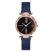 Load image into Gallery viewer, Women Watches Rose Gold Stardust Starry Sky Luxury Magnet Mesh Band Rhinestones Quartz Wristwatch Ladies Female Diamond Watch