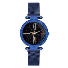 Load image into Gallery viewer, Women Watches Rose Gold Stardust Starry Sky Luxury Magnet Mesh Band Rhinestones Quartz Wristwatch Ladies Female Diamond Watch